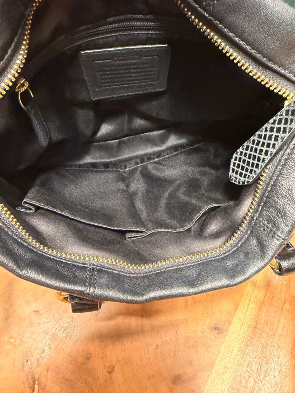 Coach Classic 2012 Black Leather Madison Sophia Satchel Gold (VGUC) - Picture 16 of 16